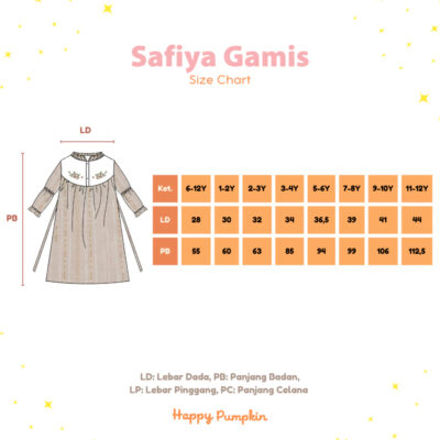 Happy Pumpkin Baju Muslim Anak Safiya Gamis - Serene - Dress Anak Perempuan (6 bulan -12 Tahun) thumbnail 6