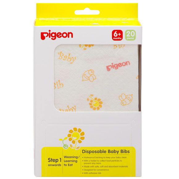 Pigeon Disposable Baby Bibs 20 pcs 6 months