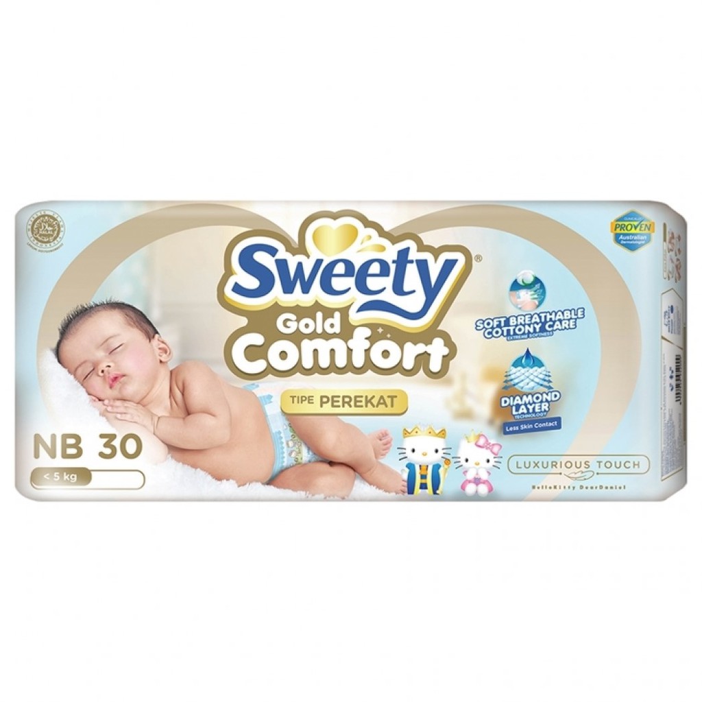 Sweety Comfort Gold Newborn Isi 30