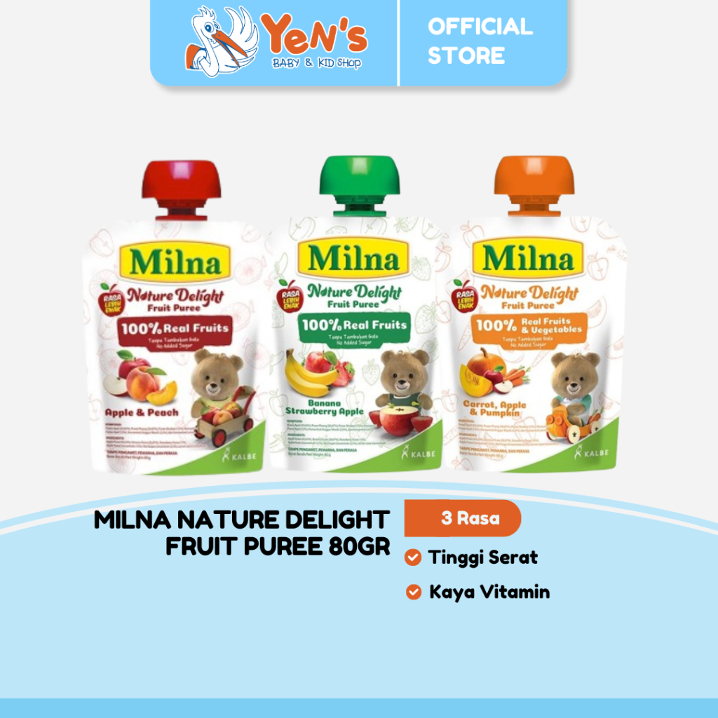 Milna Nature Delight Fruit Puree 80gr