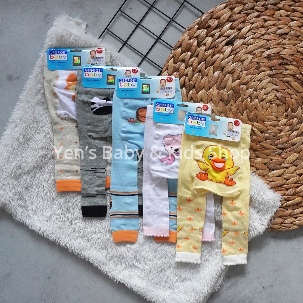 George Baby Legging 3D Buka Kaki Motif (3-6m)