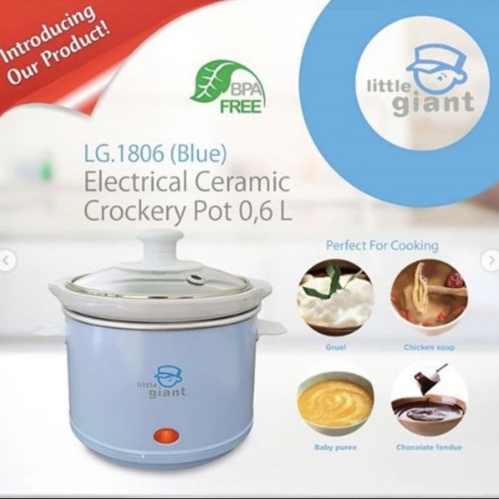 LITTLE GIANT Electrical Creamic Crockery Pot 0.6 L