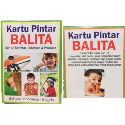 Kartu Pintar Balita Seri 3 : Aktivitas, Pekerjaan, Perasaan Flash Card