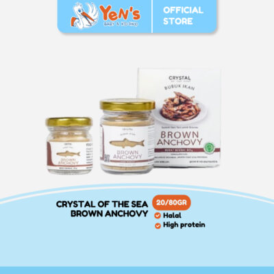 Crystal Bubuk Powder Ikan Teri Jengki / Bilis ( Brown Anchovy Powder )