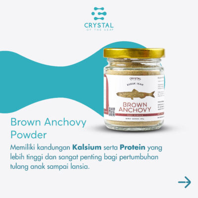 Crystal Bubuk Powder Ikan Teri Jengki / Bilis ( Brown Anchovy Powder ) thumbnail 2