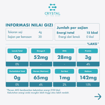 Crystal Bubuk Powder Ikan Teri Jengki / Bilis ( Brown Anchovy Powder ) thumbnail 4