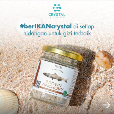 Crystal Bubuk Powder Ikan Teri Jengki / Bilis ( Brown Anchovy Powder ) thumbnail 5