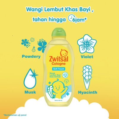 Zwitsal Baby Cologne Floral Kisses / Soft Touch 100ml thumbnail 5