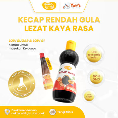 [NEW FORMULA] Bumbu Bunda Kecap Manis 140ml - Kecap Less Sugar | Tanpa MSG Pengawet | Kecap MPASI