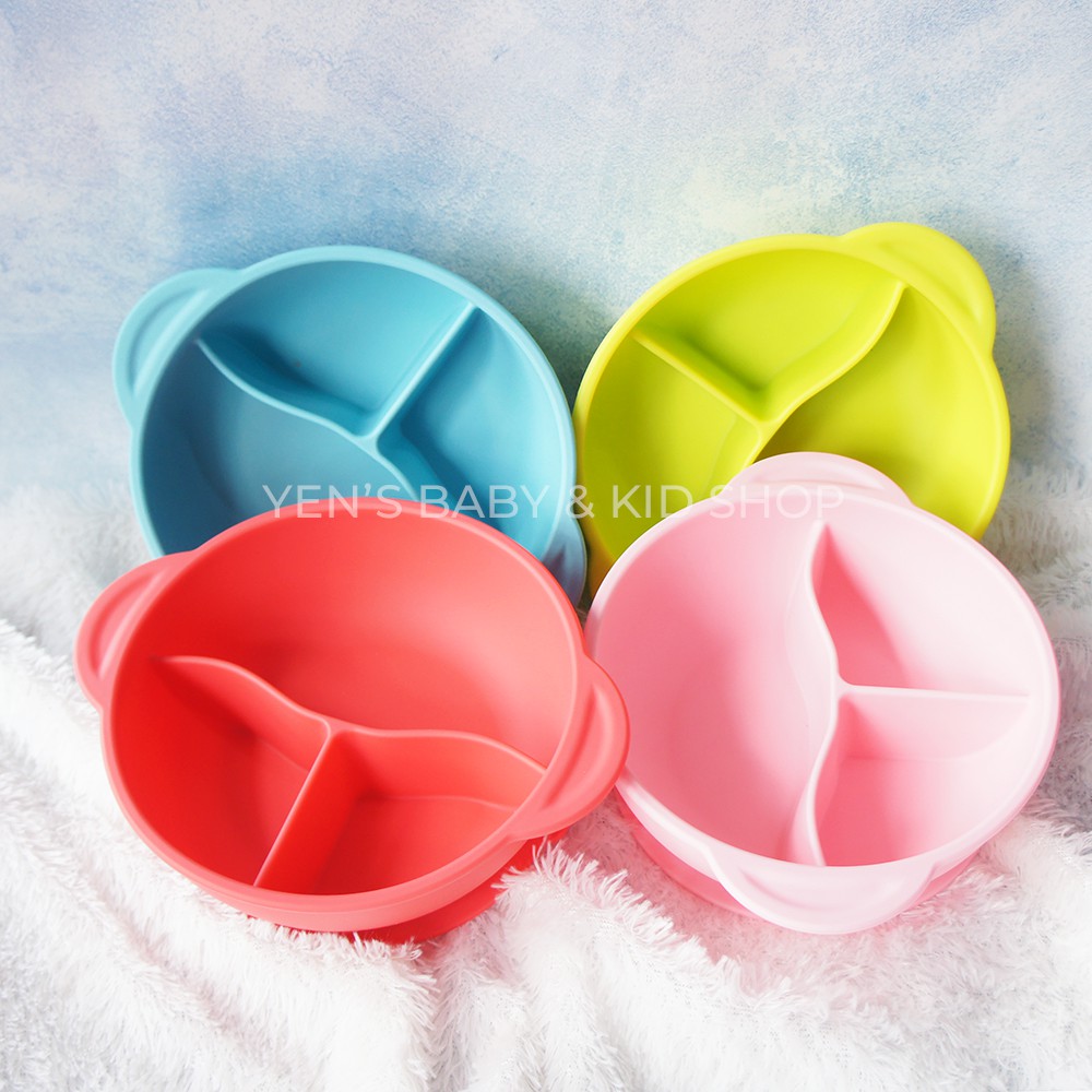 Bebiso Silicone Suction Bowl / Tempat Makan Set Lunchbox